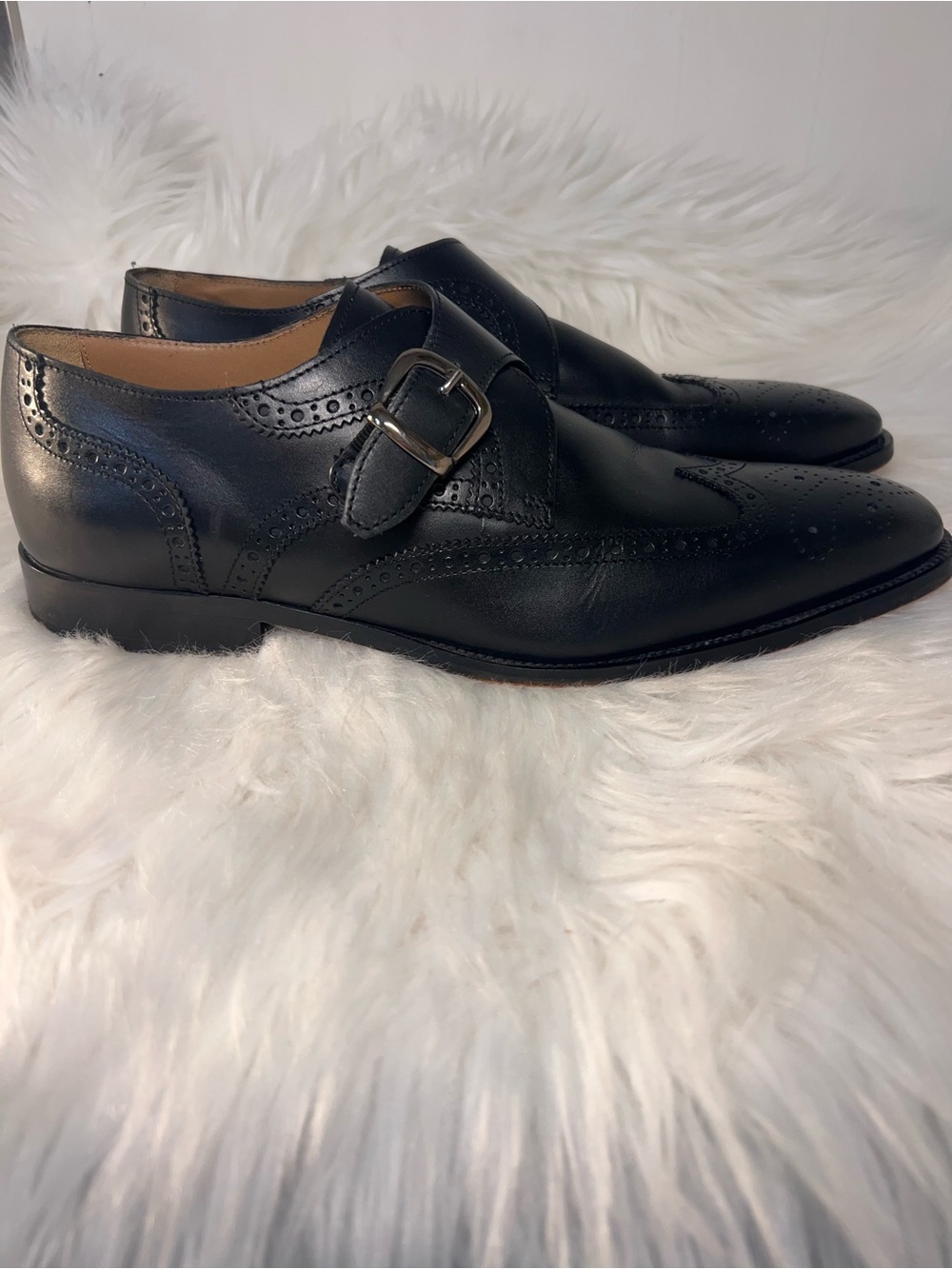 Florsheim Black Leather Monk Strap Oxford Classic Dress Shoes Prom Wedding 12